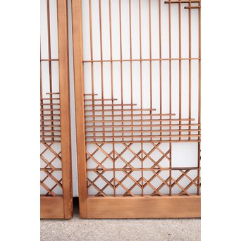 霞模様 書院欄間5枚1組　R2233 