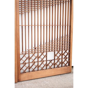 霞模様 書院欄間5枚1組　R2233 