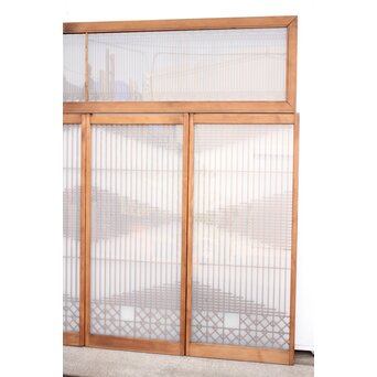 霞模様 書院欄間5枚1組　R2233 