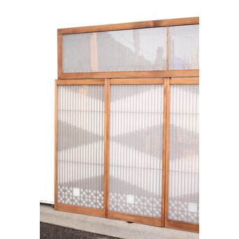 霞模様 書院欄間5枚1組　R2233 