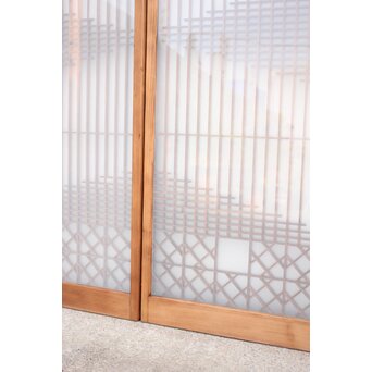 霞模様 書院欄間5枚1組　R2233 