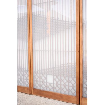 霞模様 書院欄間5枚1組　R2233 