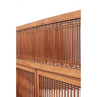 霞模様 書院欄間5枚1組　R2233 