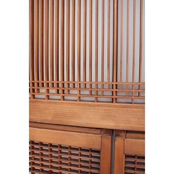 霞模様 書院欄間5枚1組　R2233 