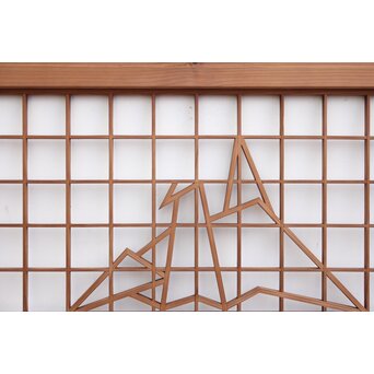 折り鶴組子 小型欄間　R2236 