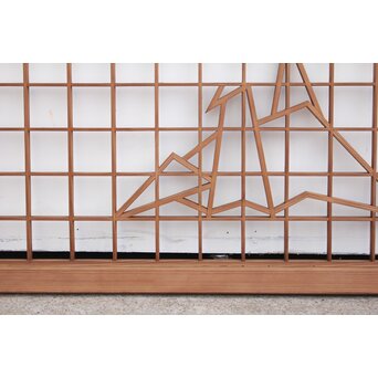 折り鶴組子 小型欄間　R2236 