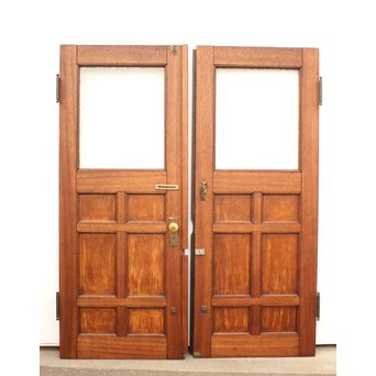 プレスガラス重厚観音ガラスドア 2枚1組　GD1087