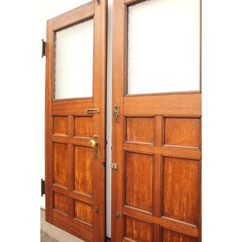 プレスガラス重厚観音ガラスドア 2枚1組　GD1087 