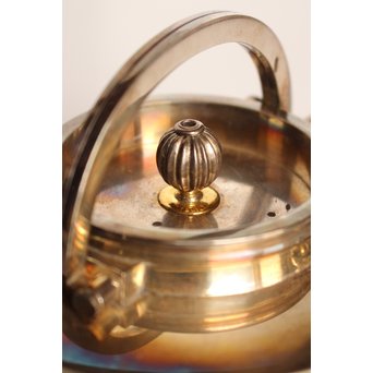 秋田 金光堂 竹谷金之助造 銀銚子/銀瓶一対　K589 