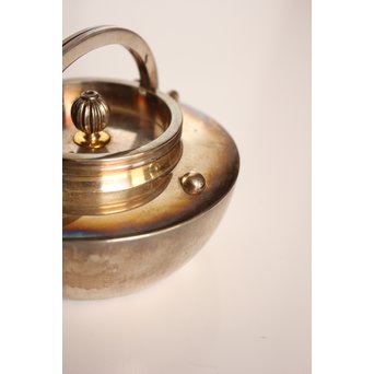 秋田 金光堂 竹谷金之助造 銀銚子/銀瓶一対　K589 