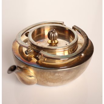 秋田 金光堂 竹谷金之助造 銀銚子/銀瓶一対　K589 