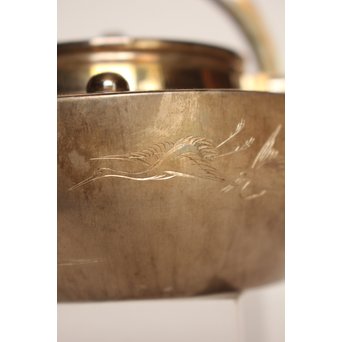 秋田 金光堂 竹谷金之助造 銀銚子/銀瓶一対　K589 