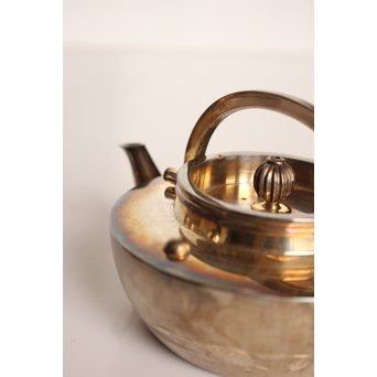 秋田 金光堂 竹谷金之助造 銀銚子/銀瓶一対　K589 