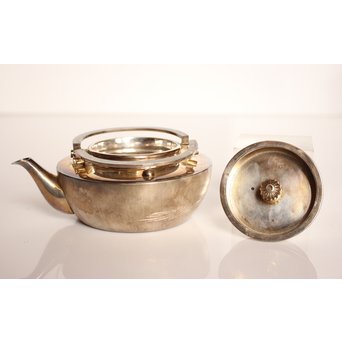 秋田 金光堂 竹谷金之助造 銀銚子/銀瓶一対　K589 