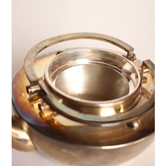 秋田 金光堂 竹谷金之助造 銀銚子/銀瓶一対　K589 