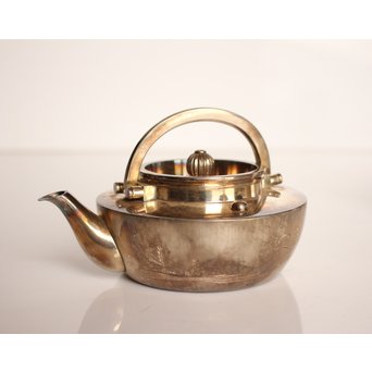 秋田 金光堂 竹谷金之助造 銀銚子/銀瓶一対　K589 