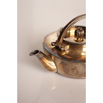 秋田 金光堂 竹谷金之助造 銀銚子/銀瓶一対　K589 