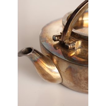 秋田 金光堂 竹谷金之助造 銀銚子/銀瓶一対　K589 