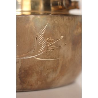 秋田 金光堂 竹谷金之助造 銀銚子/銀瓶一対　K589 