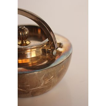 秋田 金光堂 竹谷金之助造 銀銚子/銀瓶一対　K589 