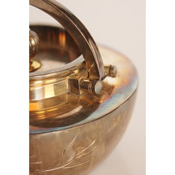 秋田 金光堂 竹谷金之助造 銀銚子/銀瓶一対　K589 