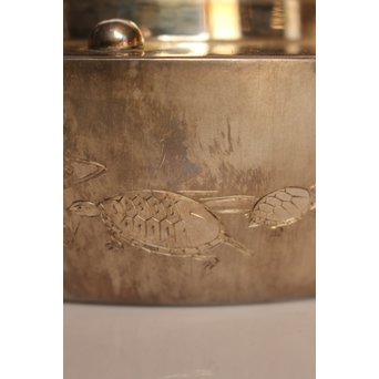 秋田 金光堂 竹谷金之助造 銀銚子/銀瓶一対　K589 