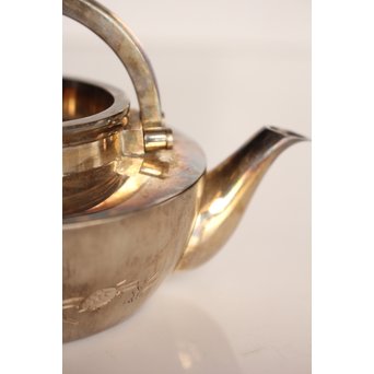 秋田 金光堂 竹谷金之助造 銀銚子/銀瓶一対　K589 