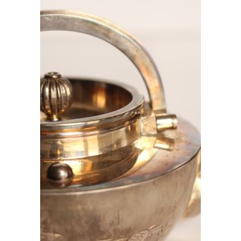 秋田 金光堂 竹谷金之助造 銀銚子/銀瓶一対　K589 