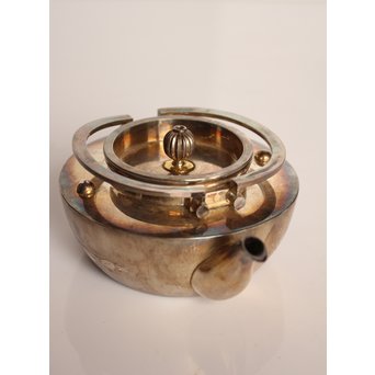 秋田 金光堂 竹谷金之助造 銀銚子/銀瓶一対　K589 