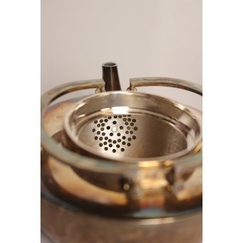 秋田 金光堂 竹谷金之助造 銀銚子/銀瓶一対　K589 