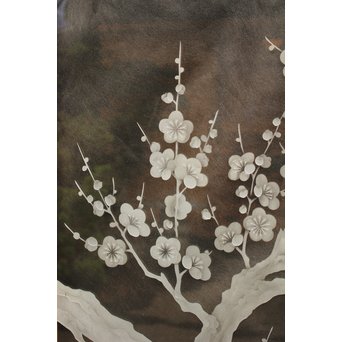 梅模様 エッチングガラス戸 4枚1組　GD1090Y 