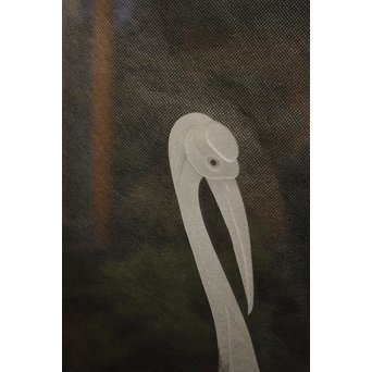 鶴松 エッチングガラス戸 4枚1組　GD1091 