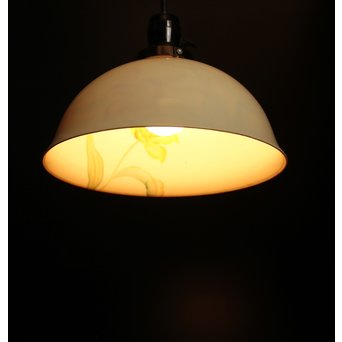 日陶オールドノリタケ薔薇 電笠/照明　A1799 