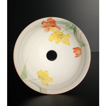 日陶オールドノリタケ薔薇 電笠/照明　A1799