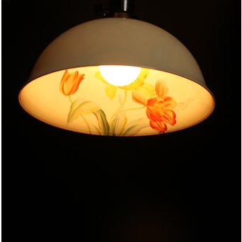 日陶オールドノリタケ薔薇 電笠/照明　A1799 