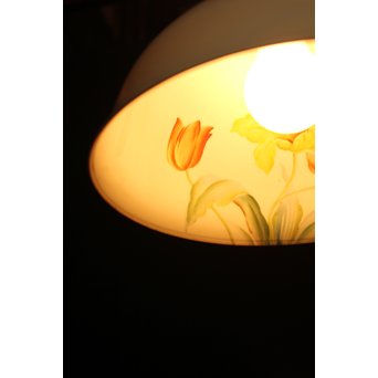 日陶オールドノリタケ薔薇 電笠/照明　A1799 