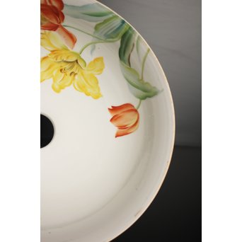 日陶オールドノリタケ薔薇 電笠/照明　A1799 