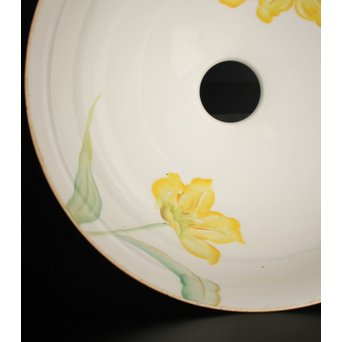 日陶オールドノリタケ薔薇 電笠/照明　A1799 