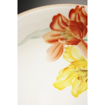 日陶オールドノリタケ薔薇 電笠/照明　A1799 