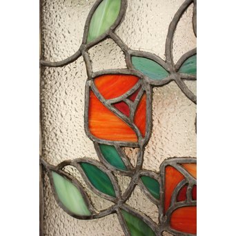 薔薇 ステンドガラス明り取り　GD1096 