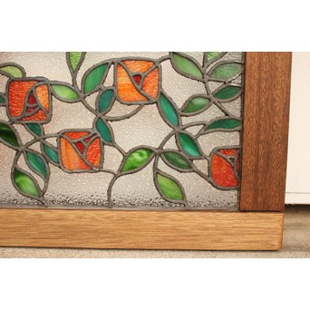 薔薇 ステンドガラス明り取り　GD1096 