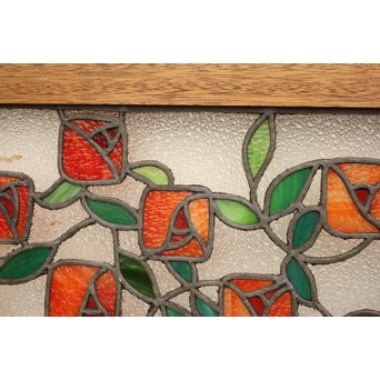 薔薇 ステンドガラス明り取り　GD1096 