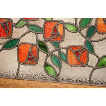 薔薇 ステンドガラス明り取り　GD1096 