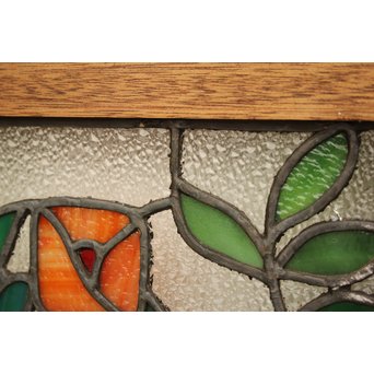 薔薇 ステンドガラス明り取り　GD1096 