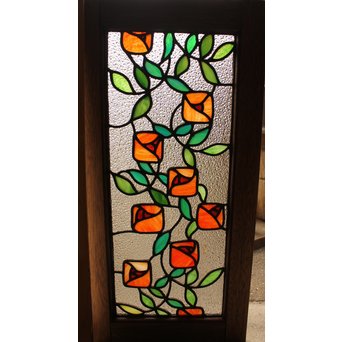 薔薇 ステンドガラス明り取り　GD1096 