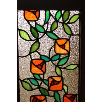 薔薇 ステンドガラス明り取り　GD1096 