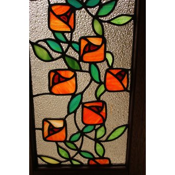 薔薇 ステンドガラス明り取り　GD1096 