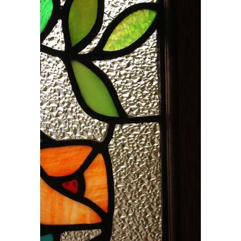 薔薇 ステンドガラス明り取り　GD1096 