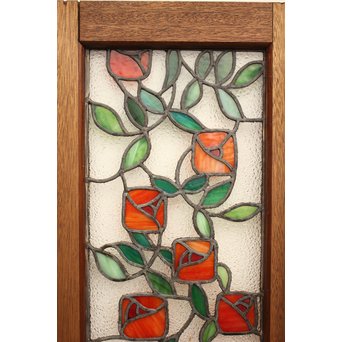 薔薇 ステンドガラス明り取り　GD1096 