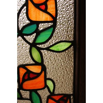 薔薇 ステンドガラス明り取り　GD1096 